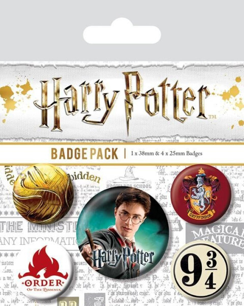 Harry Potter Sada odznaků - Nebelvír - EPEE Merch - Pyramid