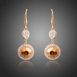 Náušnice Swarovski Elements Garfagnini, Oranžová