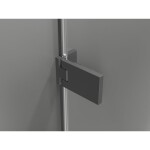 MEXEN/S - Lunar-F L sprchový kout skládací dveře levá 95 x 80, transparent, grafit metal 836L-095-080-95-00-L