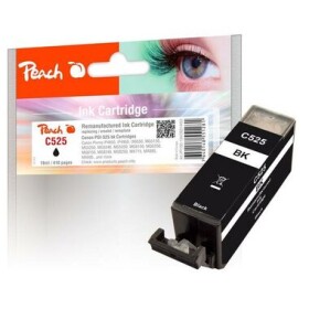Peach Canon Inkoustová náplň PGI-525PGBK, 19 ml kompatibilní - černá