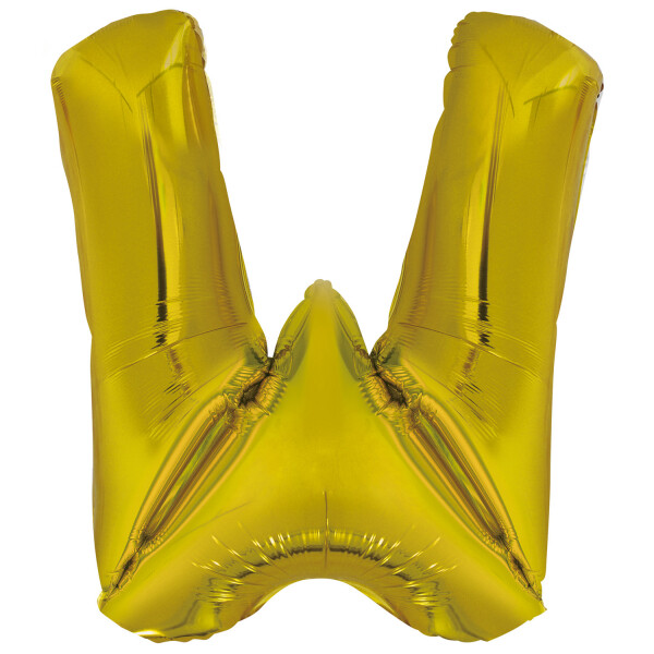 Písmeno W zlatý foliový balónek 86 cm Amskan Písmeno W zlatý foliový balónek 86 cm Amskan