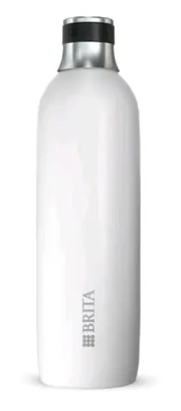 Brita sodaTRIO stainless steel Bottle white Big