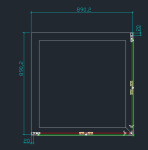 H K - Čtvercový sprchový kout MELODY R909, 90x90 se zalamovacími dveřmi SE-MELODYR909