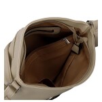Trendy dámská koženková crossbody kabelka Lima, béžová