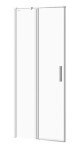 CERSANIT - Kyvné dveře s pevným polem MODUO 80x195, levé, čiré sklo S162-003