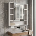 REA - Zrcadlová skříňka s LED osvětlením Luna 70x80cm REA-M0405