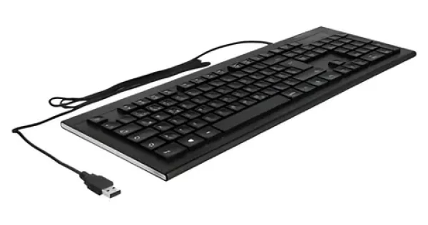 Delock Water-Drop černá / Klávesnice / Drátová USB / QWERTZ / Numerická klávesnice (12672)