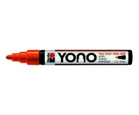 Marabu YONO akrylový popisovač 1,5-3 mm - neonově oranžový