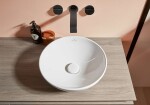 VILLEROY & BOCH - Loop&Friends Umyvadlo na desku, průměr 38 cm, s přepadem, alpská bílá 4A450001
