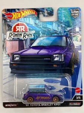 '81 Toyota Starlet KP61 - premium Hot Wheels - Ronin Run 3/5