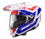 Adventure helma Caberg Tanami Ranger white/red/blue - M / bílá
