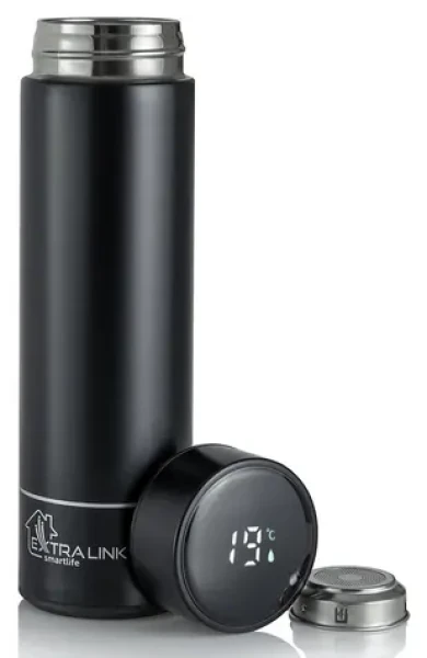 Extralink Smart Travel Mug černá / Chytrý termohrnek / 500 ml / LED displej