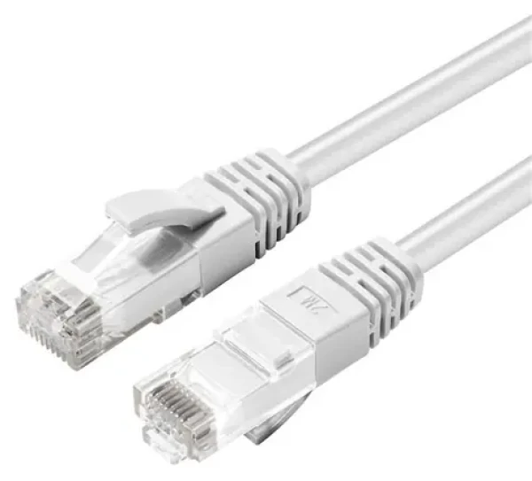 MicroConnect CAT6a U/UTP 10m bílá / Síťový kabel / LSZH / RJ-45 / PoE (MC-UTP6A10W)