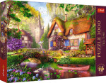 Puzzle Premium Plus - Čajový čas: Lesní chaloupka 1000 dílků 68,3x48cm v krabici 40x27x6cm - Trefl