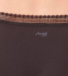 Dámské kalhotky GO Ribbed R Tai C2P - BLACK - černé 0004 - SLOGGI BLACK M