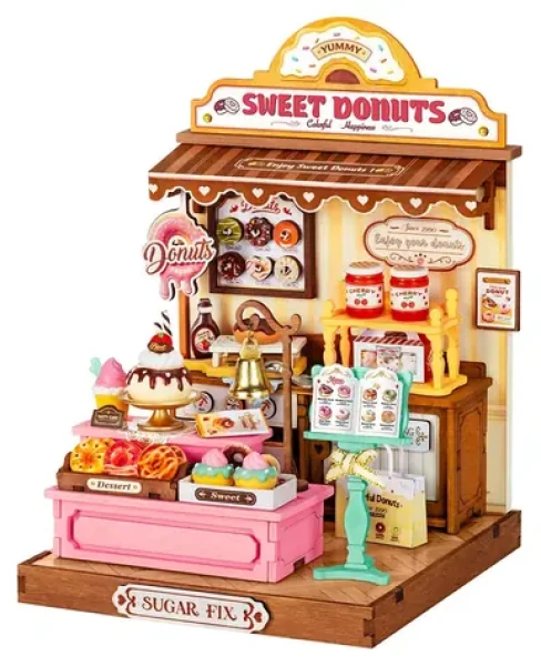 RoboTime Miniatura domečku Obchod s donuty