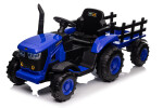 Mamido Dětský elektrický traktor s vlečkou 12V 7Ah modrý