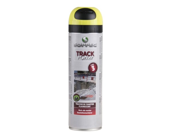 Sprej značkovací fluores. Trackmarker, 500ml, žlutý, 3 měsíce, SOPPEC