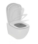 IDEAL STANDARD - Tesi Závěsné WC se sedátkem SoftClose, RimLS+, bílá T536101