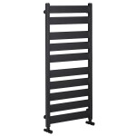 CERANO Koupelnový radiátor Marco - boční připojení - 816W - černá matná - 1125x550 mm