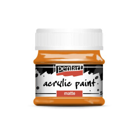 Pentart Matte akrylová barva 50 ml oranžová pomeranč