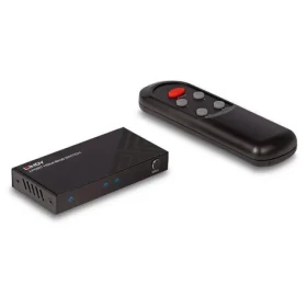 Lindy HDMI přepínač 2 porty černá / Přepínač HDMI / 8K 60Hz / HDMI 2.1 / HDR / IR dálkové ovládání (38337)