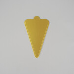 Cake star Podložka pod minidezerty zlatá trojúhelník 11,8 x 7,8 cm