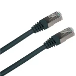 OEM Patch kabel FTP Cat5e černý / Síťový kabel / 1 m (1611)