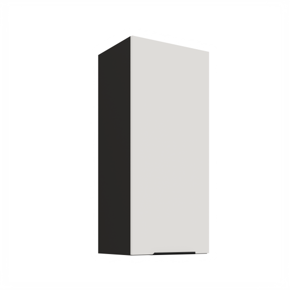Horní skříňka Aria 40 G-90 1F Barva korpusu: Černá, Barva dvířek: WH - Crystal white AFM
