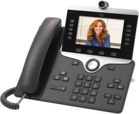 Cisco IP Phone 8845 / Telefon VoIP / 5 HD displej pro videohovor / SIP / SDP / RTCP / RTP (CP-8845-3PCC-K9=)
