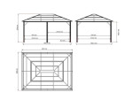 Sojag Meridien 12x16 365x485x270 cm antracit