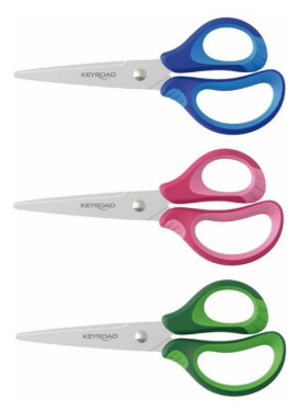 Školní nůžky KEYROAD Soft, 15cm (mix)