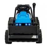 Mamido Dětský elektrický traktor G320 s radlicí modrý