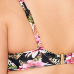 Horní díl plavek 219 Floral plus - AVA černá 80/J