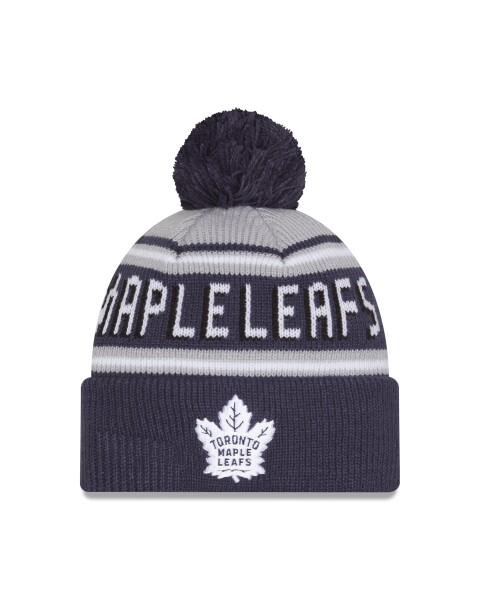 New Era Pánská zimní čepice Toronto Maple Leafs NHL Pom Wordmark