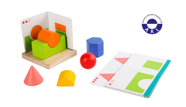 Jednoduchá geometrie dřevěná hra