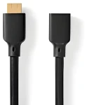 Nedis Ultra High Speed HDMI 2 m černá / Kabel HDMI / 8K 60 Hz / 48 Gbps / Ethernet (CVGP35090BK20)