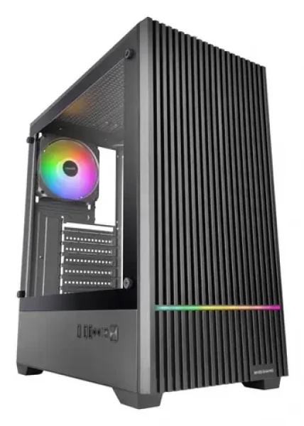 Tacens MARS MC-QUANTUM černá / Počítačová skříň / Midi Tower / ATX / tvrzené sklo / 3x 120mm / bez zdroje (TACMARS-MCQUANTUM)