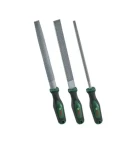 Bosch Sada rašplí na dřevo 200 mm / Sada rašplí / 3 díly / plochá, půlkulatá, kulatá / zeleno-černá (1600A02ZB1)