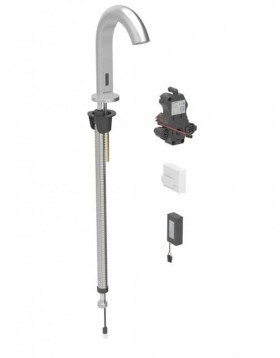 GEBERIT - Piave Elektronický umyvadlový ventil, bateriové napájení, easy to clean, kartáčovaná nerez 116.183.SN.1