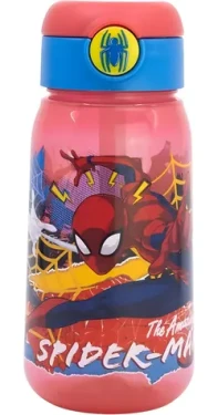STOR Láhev na pití Spiderman 510 ml / Láhev na pití / S brčkem / Bez BPA (83542)