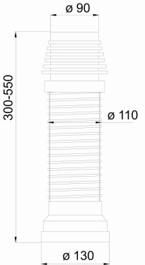 NOVASERVIS - Flexi dopojení 270-630 plast 497,P