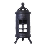 Strömshaga Kovový svícen na čajovou svíčku Stove Black, černá barva, kov