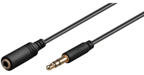 MicroConnect AUX kabel 3,5mm jack (M) - 3,5mm jack (M) černá / 0,5 m (AUDLG05G)