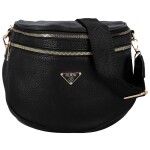 Trendy dámská koženková ledvinko-kabelka Senta, černá