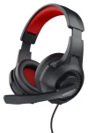 Trust Basics Gaming Headset černo-červená / Sluchátka s mikrofonem / Drátová / 3,5 mm / 32 ? / Kabel 2 m (24785)