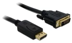 Delock DisplayPort - DVI 24+1 černá / Kabel / 1 m / pozlacené konektory / pasivní / DisplayPort 1.1 (82590)