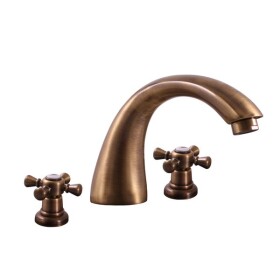RAV Slezák - MORAVA RETRO - Umyvadlová baterie s výpustí, Stará mosaz (Bronz), 1/2" MK333.5SM