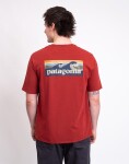 Tričko Patagonia M's Boardshort Logo Pocket Responsibili-Tee Rusty Red