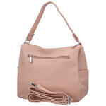 Stylová dámská koženková kabelka na rameno Irenea, růžová